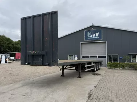 Contar B 1827 LD Platte trailer, liftas, rongpotten